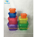 Vida saudável BPA Free 7-Piece Multi-Colored, Colored Portion Control Controle kit, prova de vazamento, 21 Day Planner